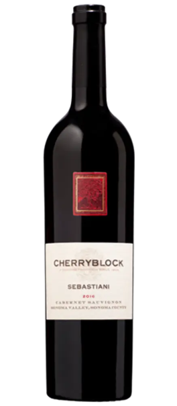 cherryblock cabernet sauvignon 2016 sonoma valley bottle shot