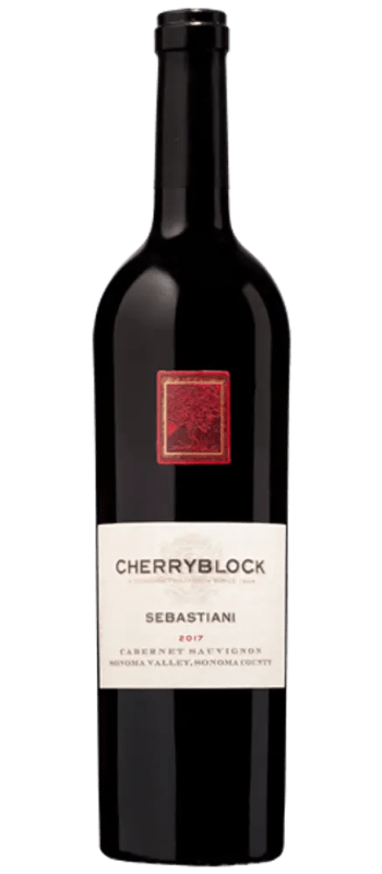 cherryblock cabernet sauvignon 2017 sonoma valley bottle shot