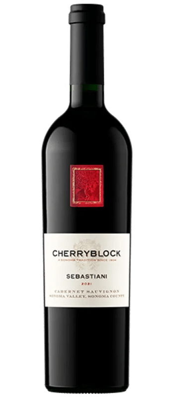 cherryblock cabernet sauvignon 2021 sonoma valley bottle shot