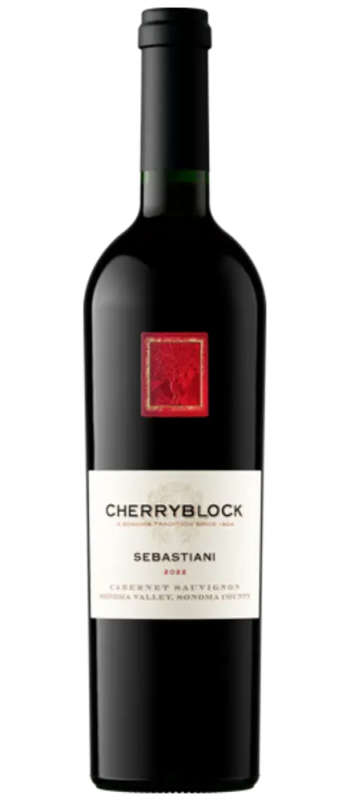 cherryblock cabernet sauvignon 2022 sonoma valley bottle shot